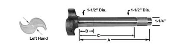 Brake Camshaft Trailer axles for Hendrickson intraaxx 11867P