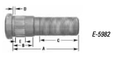 FRONT — THREAD SIZE: 1-1/8” — 16; GRADE 8