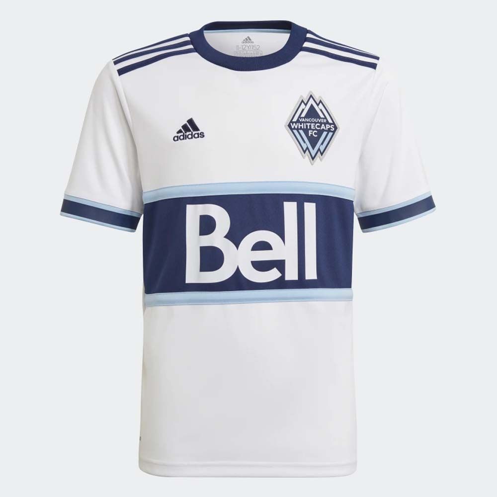 Adidas Whitecaps FC 21/22 Home Jersey - Youth, Size: Large