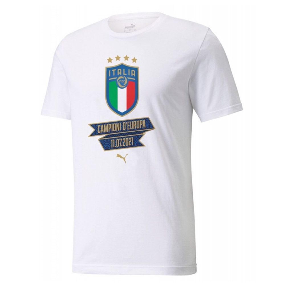 Puma FIGC Ftbl Culture Tee (White) - Adult, Size: Small