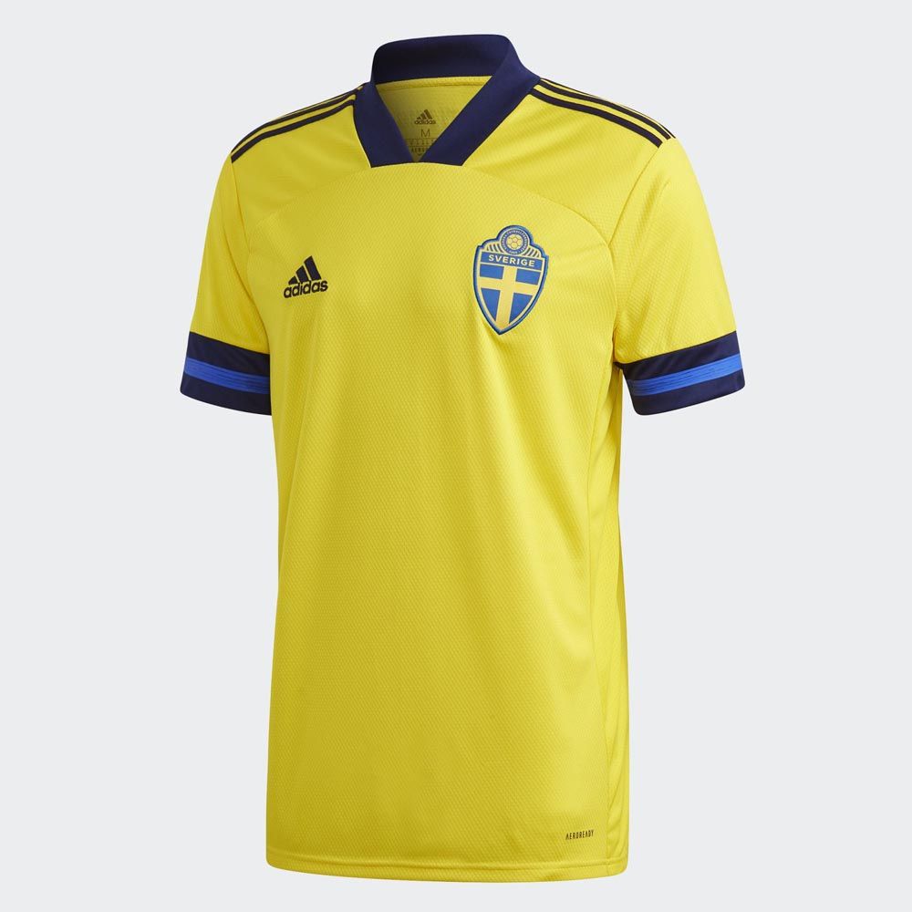 Adidas Sweden 2020-21 Home Jersey - Adult, Size: Small