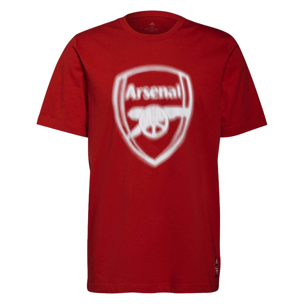 Adidas Arsenal Blurred Badge Logo Tee - Adult, Size: Large
