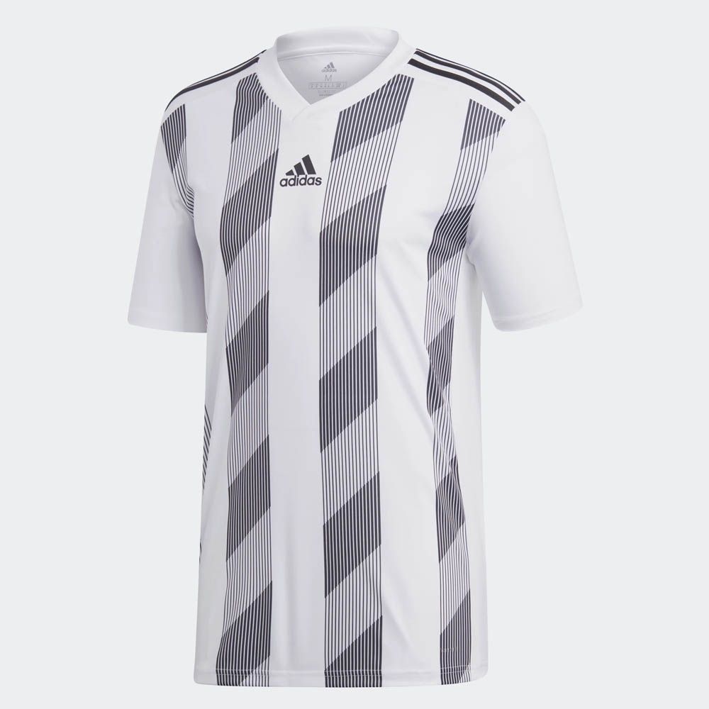 Adidas  Striped 19 Jersey (White/Black) - Adult, Size: Small