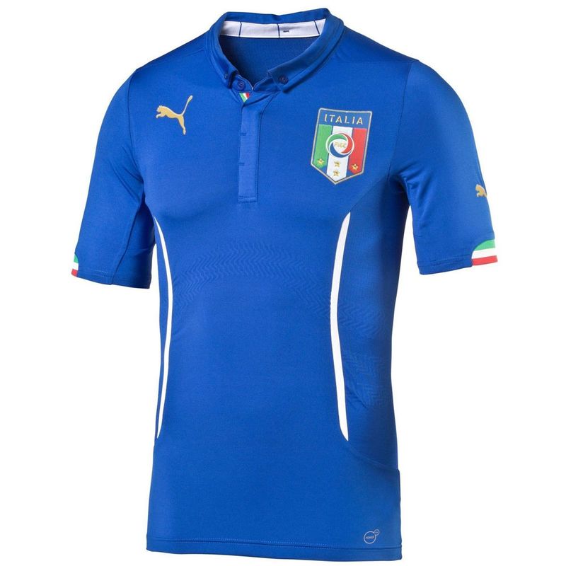 Puma 2014 Italy Authentic Home Jersey - Adult, Size: Large