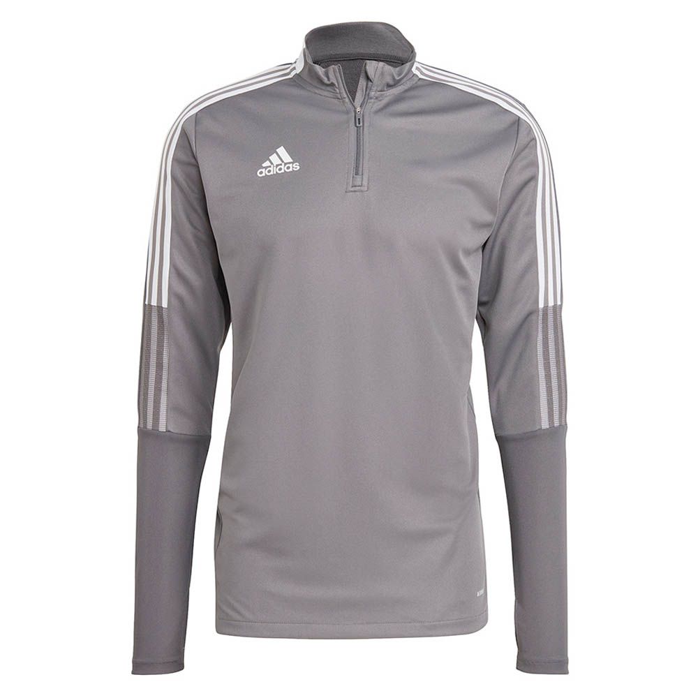 Adidas Tiro 21 1/4 Zip Training Jacket - Adult, Color: Grey, Size: Medium