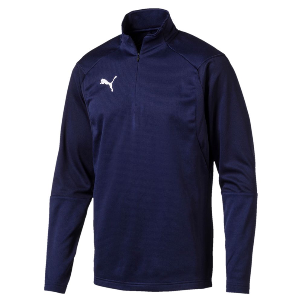 Puma Liga 1/4 Zip Training Top - Adult, Color: Navy, Size: Small