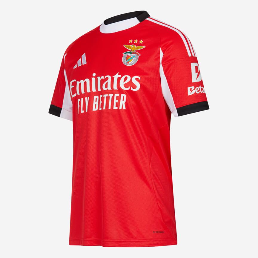 Adidas Benfica 2025/26 Home Jersey - Adult