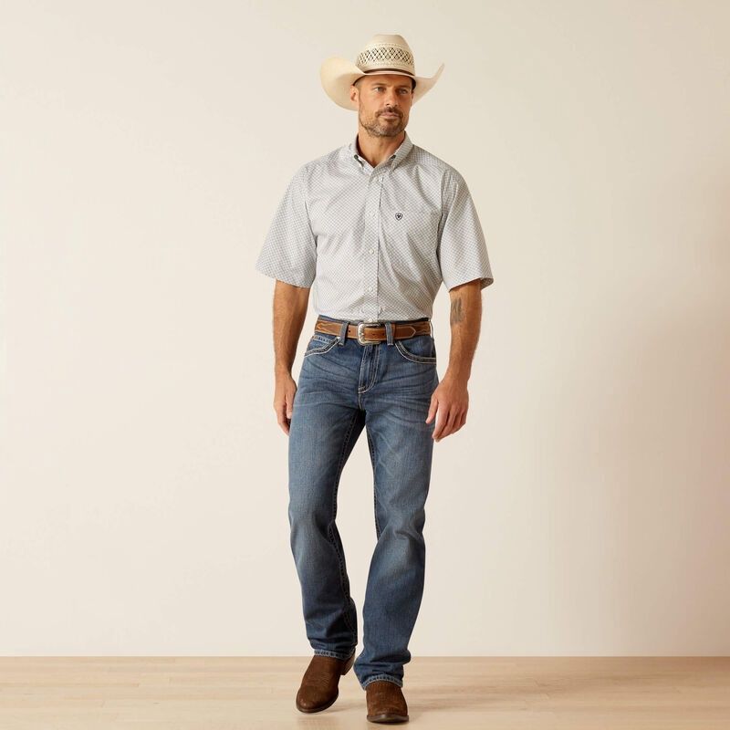 Ariat Bear Ss Shirt White