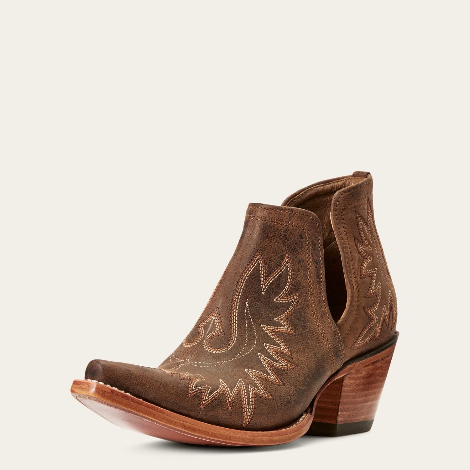 Ariat  10038307 Ladies  Dixon Toe  Natural  Distressed Brown