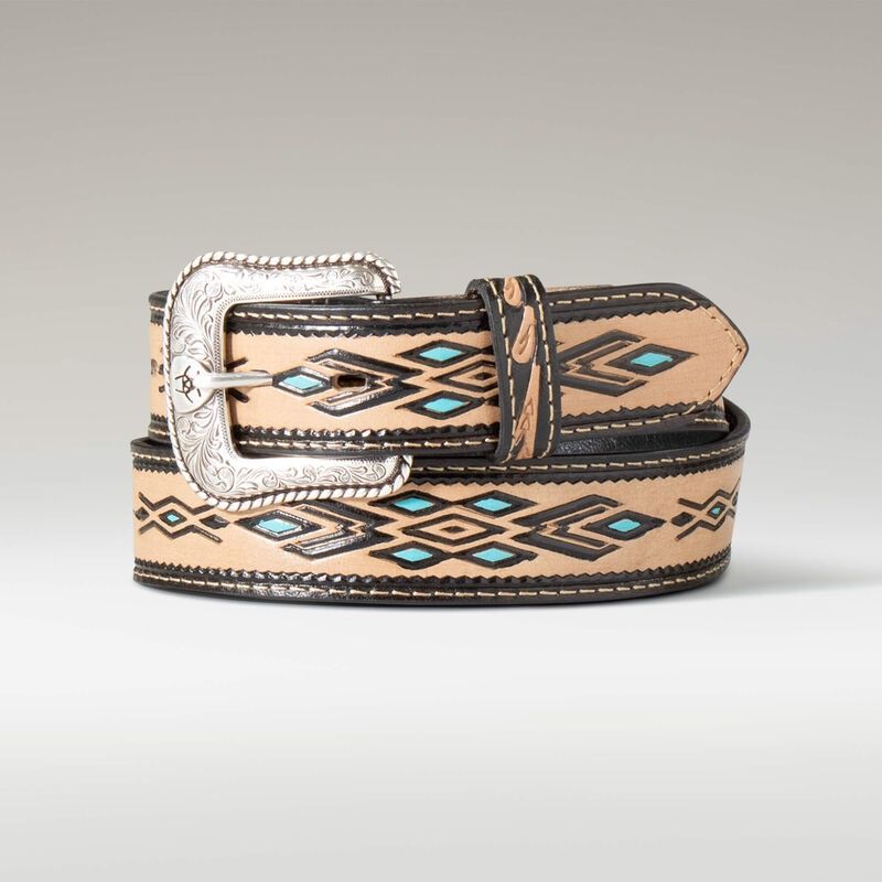Ariat Hand Painted Brown Turquoise