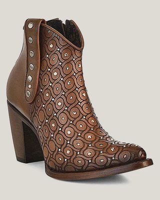 CUADRA CU481 ANKLE HANWOVEN BOOTIES BROWN