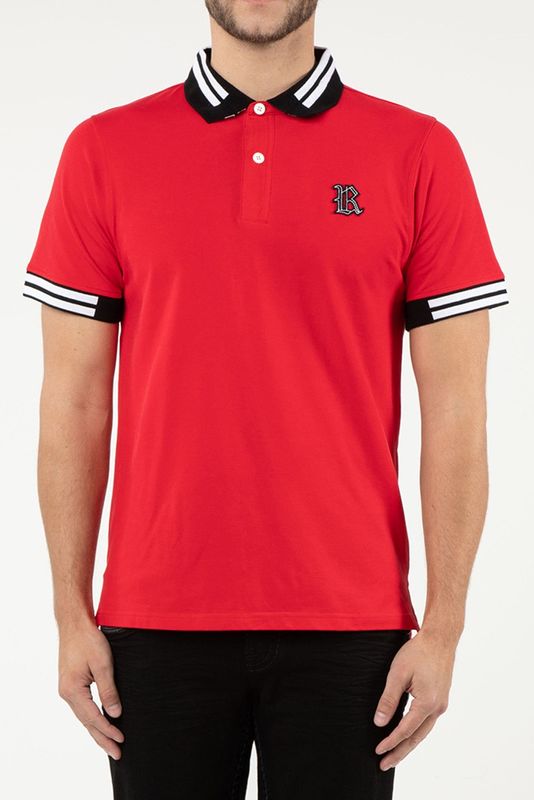 Rock Revival  POS2519 Classic  Polo  Red