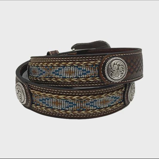 Ariat Aztec Belt Conchos Brown