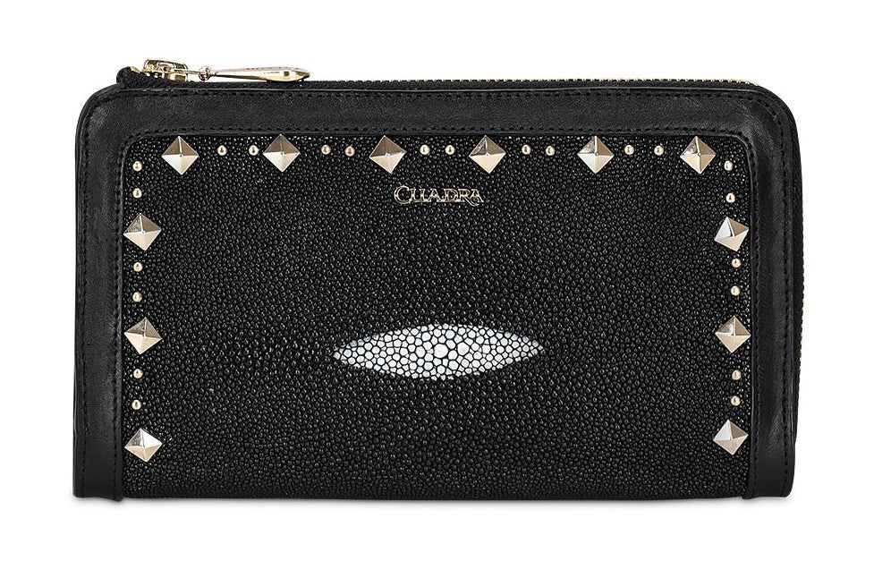 CUADRA 437 STINGRAY BLACK WALLET WOMEN
