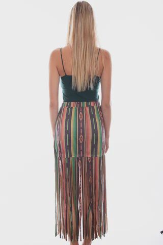 Scully  HC765 Women  Serape  Print  Fringe