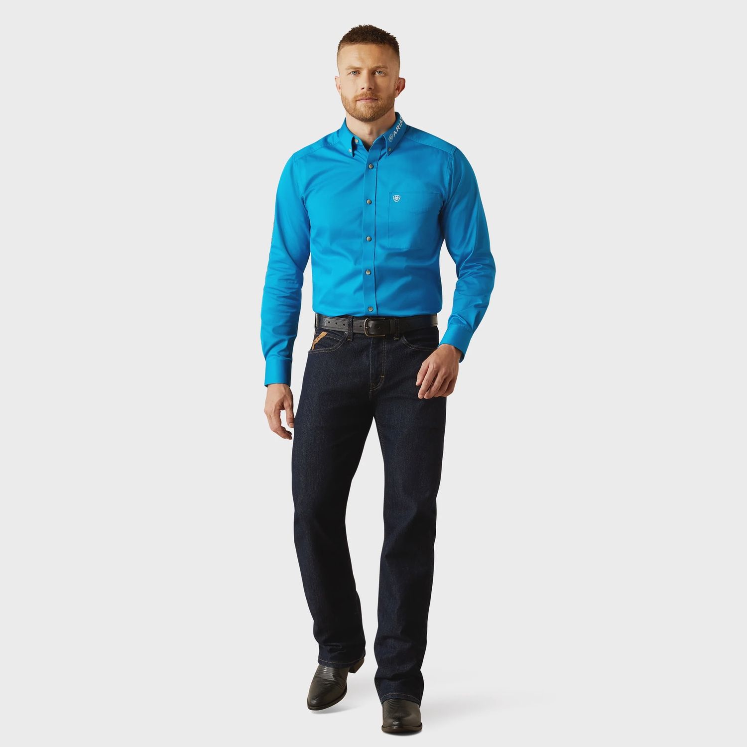 ARIAT TEAM LOGO TWILL LS SHIRT 10058793