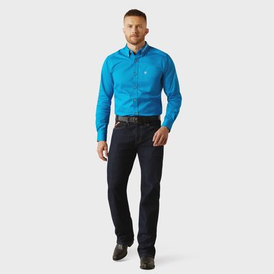 ARIAT TEAM LOGO TWILL LS SHIRT 10058793