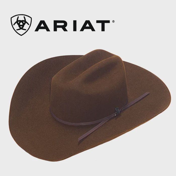 Ariat 6X Brown Felt MNen's Hat
