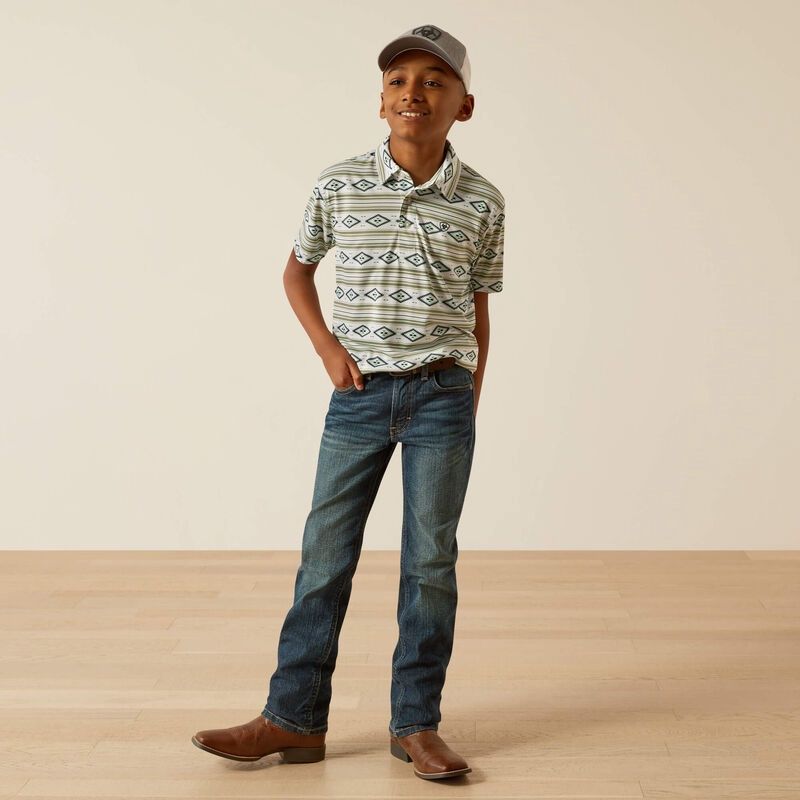 ARIAT ALL OVER PRINT SS POLO 10055424