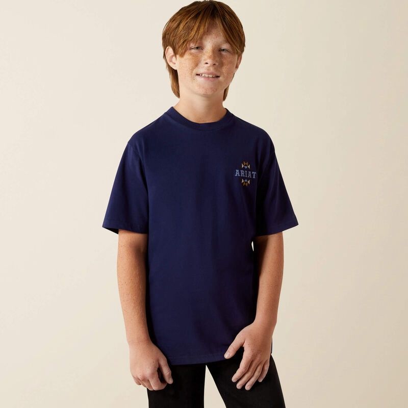 Ariat  10062409 Woven West  SS T-Shirt
