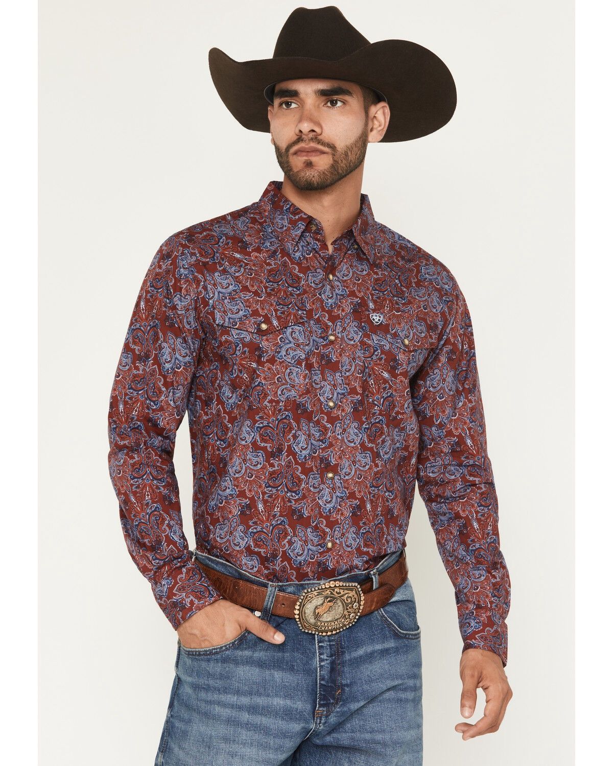 Ariat Mens Tyrone Fid Snp Ls Shirt