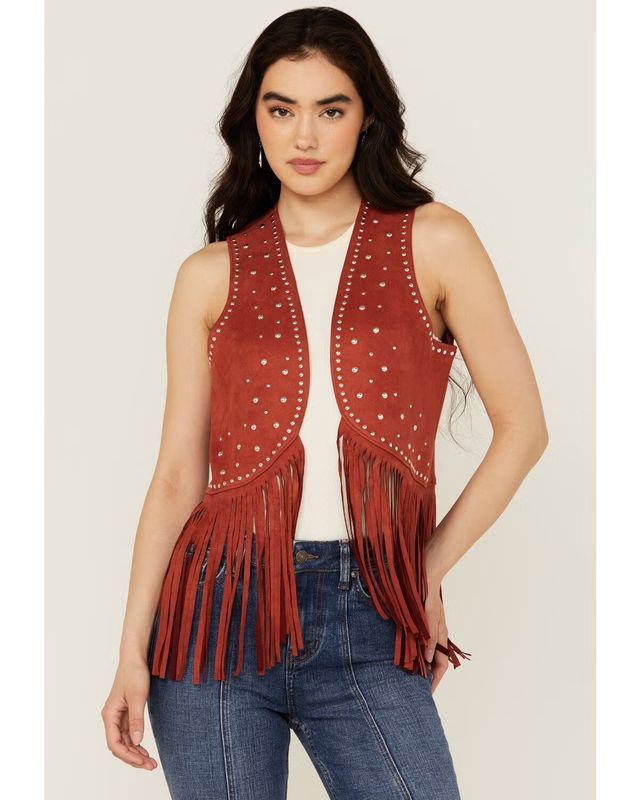 Rock &amp; Roll  BW98C04549 VEST  Women   Rust