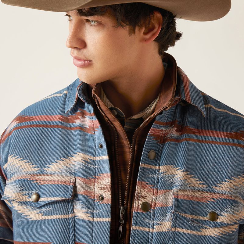 Ariat  10046025 Retro  Chimayo Shirt Jacket  Sailor  Blue