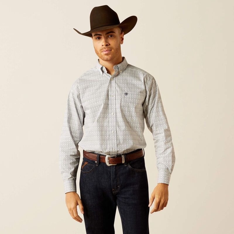 Ariat 10052359 Regin Ls Shrt Classic Fit  White
