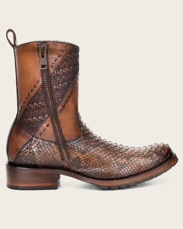 Cuadra Urban Honey Python Exotic Boot