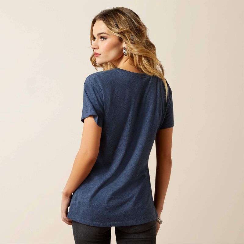 Ariat Bull Night Sky Navy Heather Tee