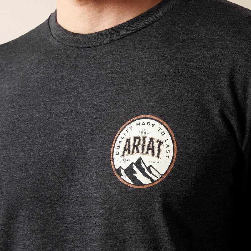 Ariat 10065903 Circle  A LS T-SHIRT Charcoal  Heather