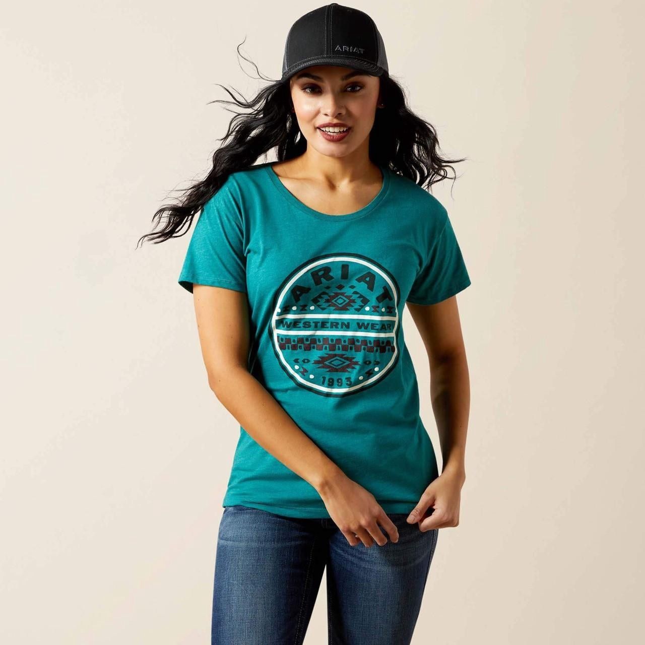 Ariat 10063762 Teal Green Heather T-Shirt