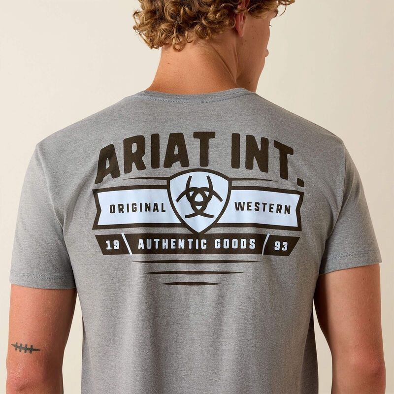 Ariat Banner Badge Ice Berg Tee