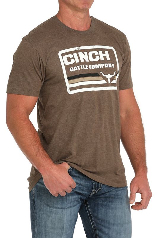 Cinch Printed Brown Tee