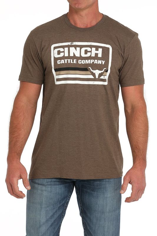 Cinch Printed Brown Tee