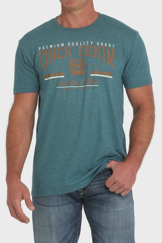 Cinch  Printed Teal Tee