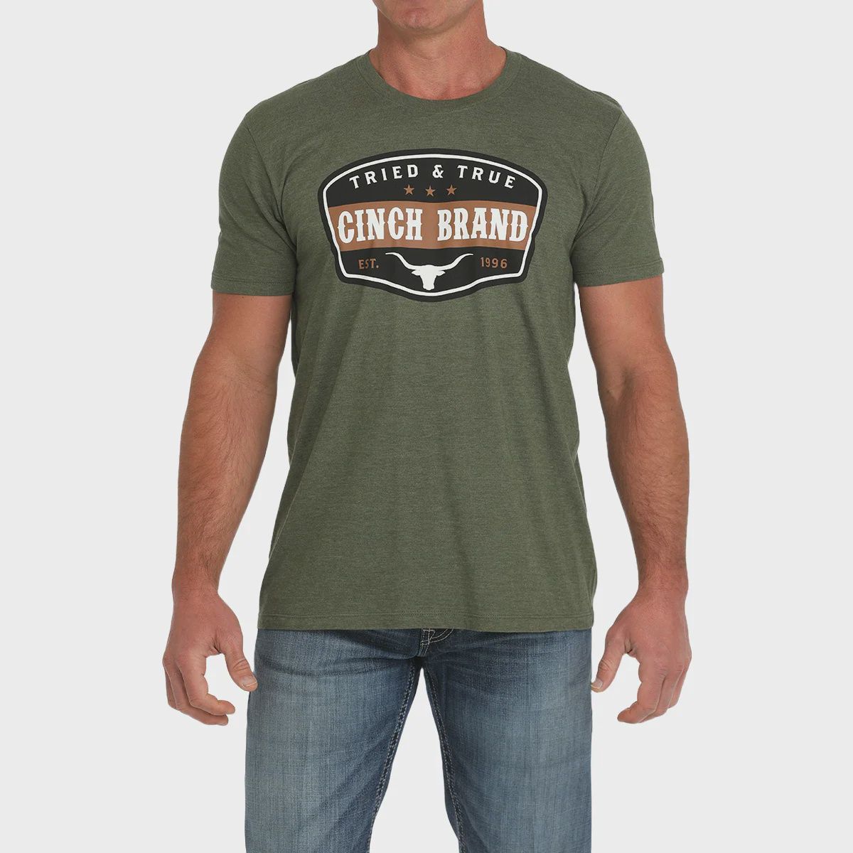 Cinch Olive Green Tee