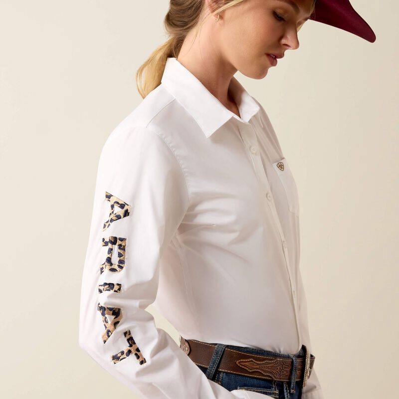 Ariat 10039457 Women Team Kirby Shirt White