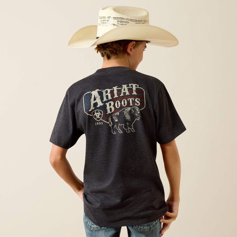 Ariat 10071185 American Bison  Grey  T-Shirt