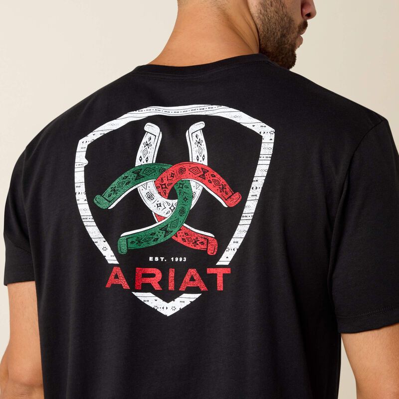 Ariat Tres Herraduras Black Tee