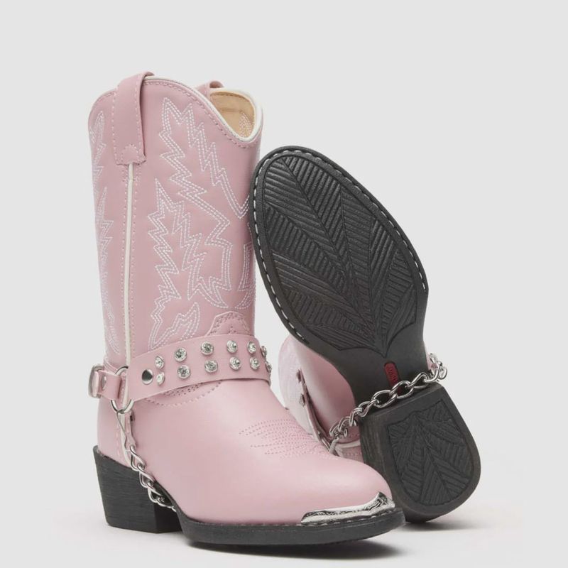 Durango BT568 Girls Pink Boot Bling