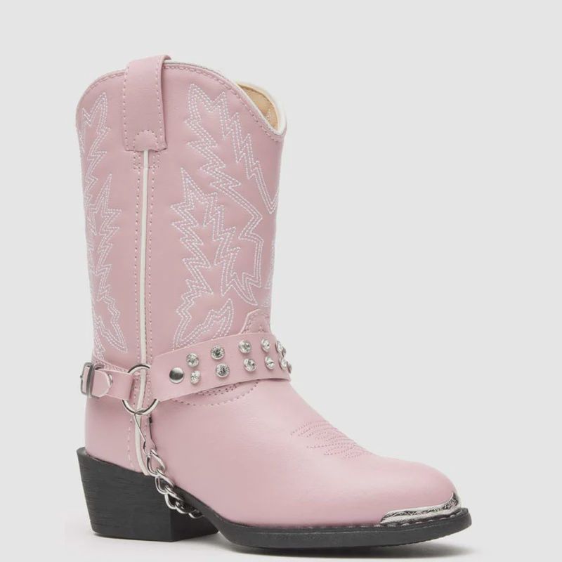 Durango BT568 Girls Pink Boot Bling