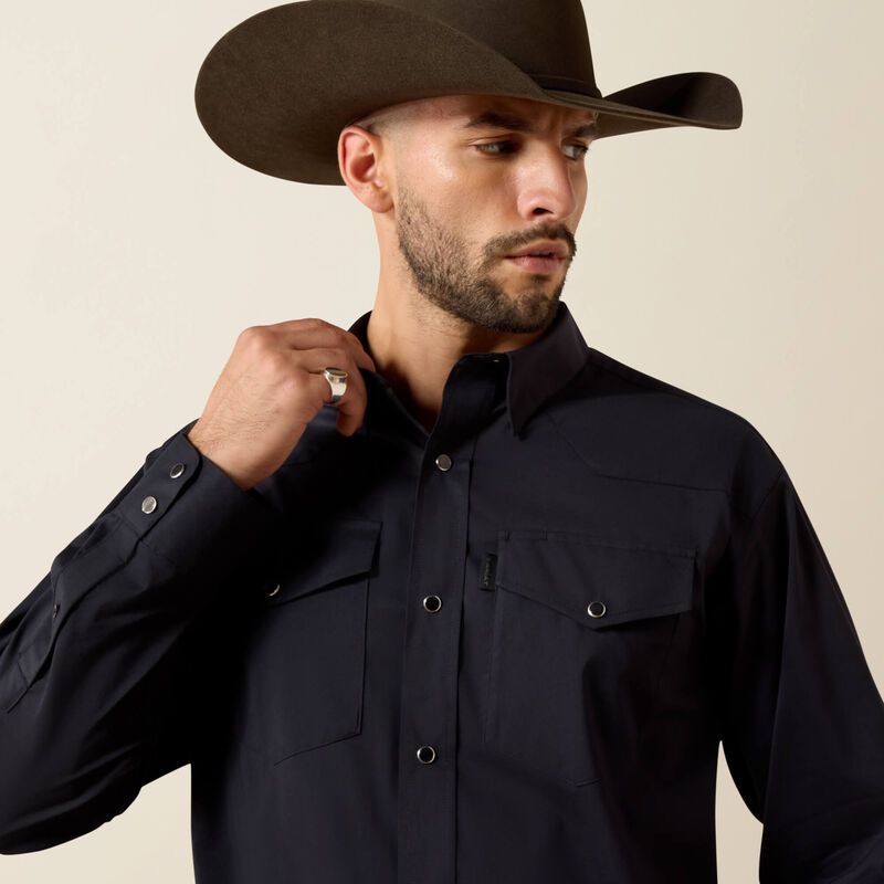 Ariat Everithing Fit Snap  Black Shirt