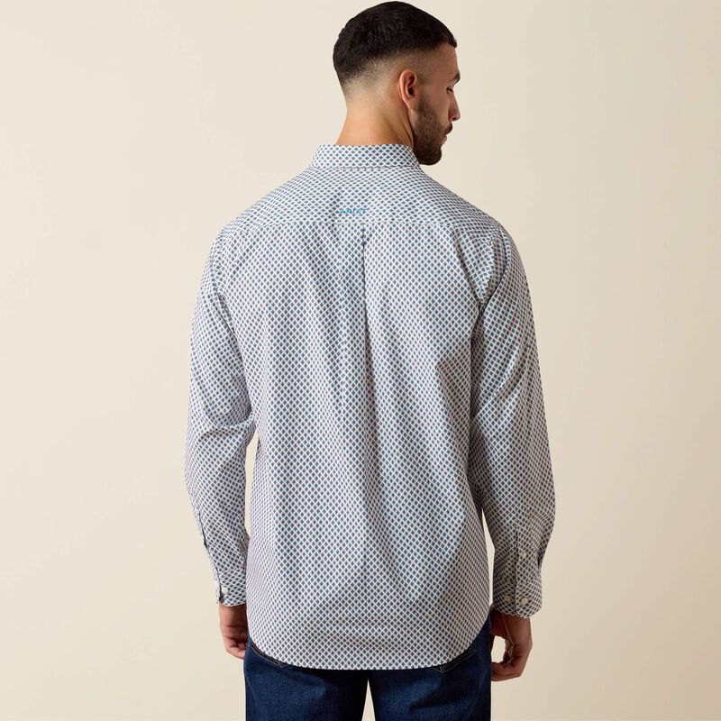 Ariat Perez Ls Shirt White Geometric Print
