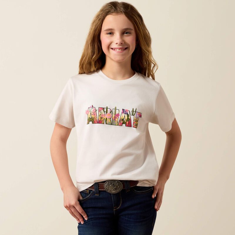 Ariat 10082177 Floral Fill Girls Tshirt