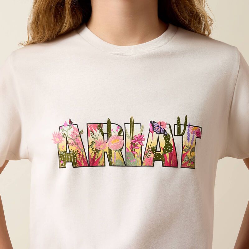 Ariat 10082177 Floral Fill Girls Tshirt