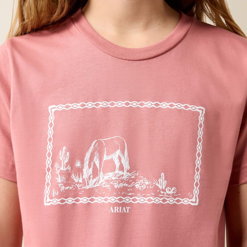 Ariat 10082176 Horse Frame Girls Tshirt
