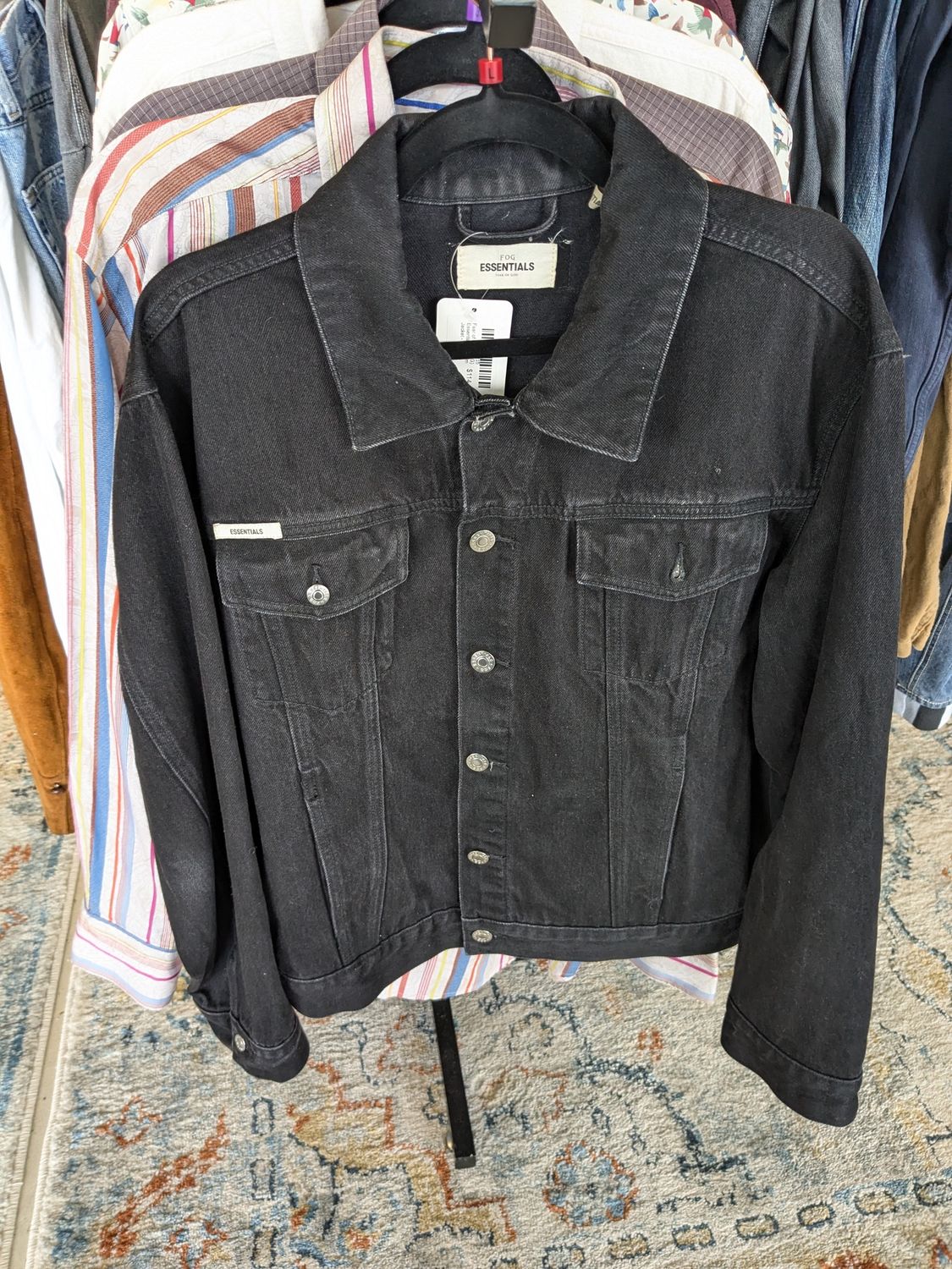 Fear of God (FOG) Essentials - Denim Jacket - Black - L