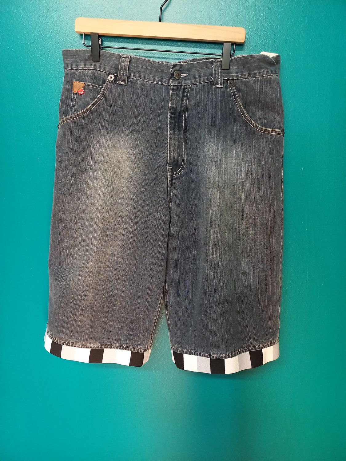 Raw Blue- Jorts - Blue/White/Navy - 36