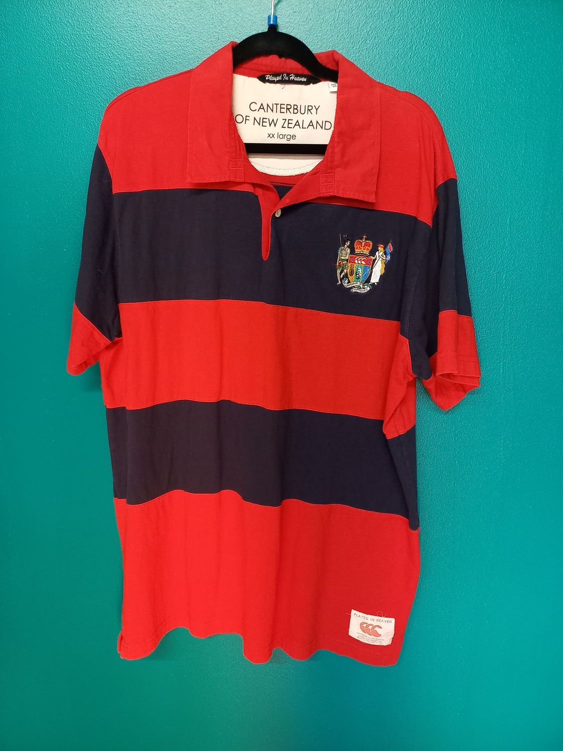 Canterbury - Polo/Rugby Shirt - Red/White - 2XL